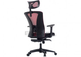 Cadeira-Presidente-giratória-telada-BLM-0241 P-Vermelha-Blume-Office-costas-HS-Móveis